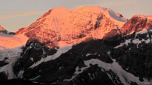 Alpenglow on Monte Zebru