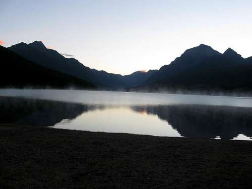 Dawn at Bowman Lake