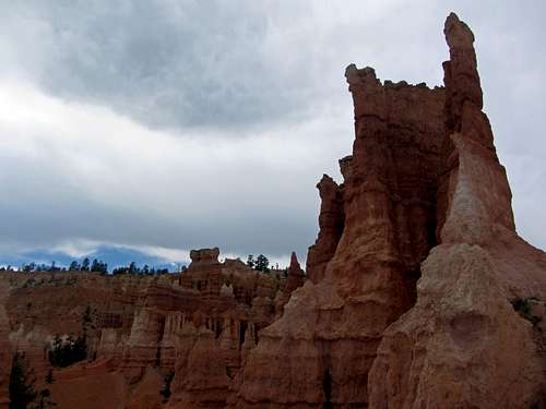 Cloudy skies over Bryce