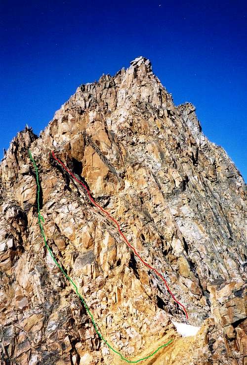 Upper Granite Peak with Routes