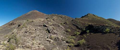 Pico Partido summit crater
