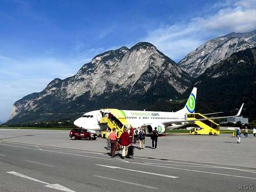 Time to leave the Alps - Insbruck Airport
