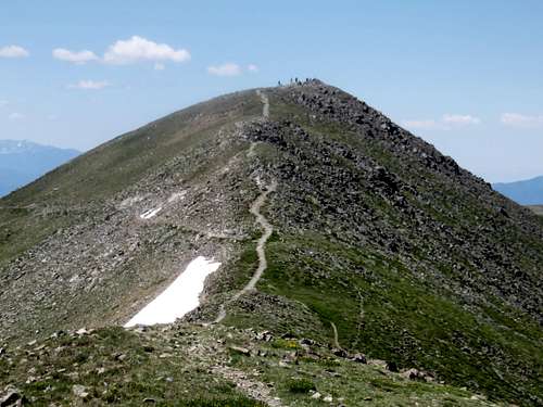 View of the final summit block