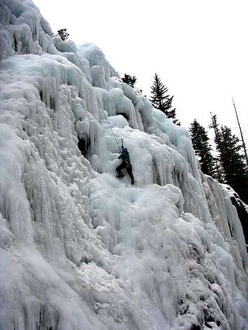 February 11, 2005 - A climber...