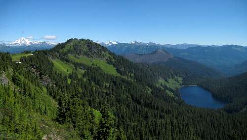 Point 5770 and Heather Lake from Grizzly Peak
