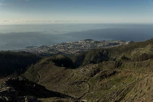 Looking down on Funchal