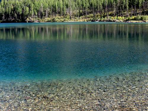 Blue Water of Upper Kintla Lake