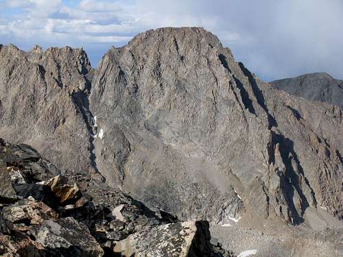 Granite Peak Southwest Face from Mount Villard