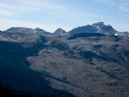 Paul Bunyan's Cabin & Longfellow Peak Along With Some Unnamed Peaks