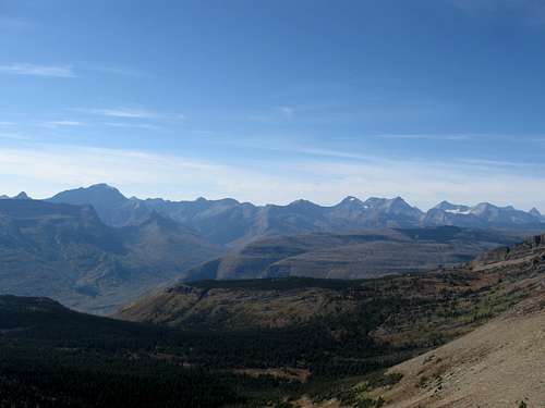 The Northern Livingston Range Beyond Flattop Mountain