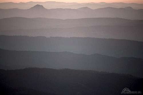 Eastern Carpathians at dawn