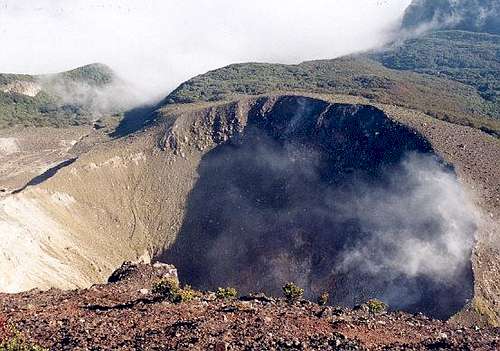 Mount Gede craters