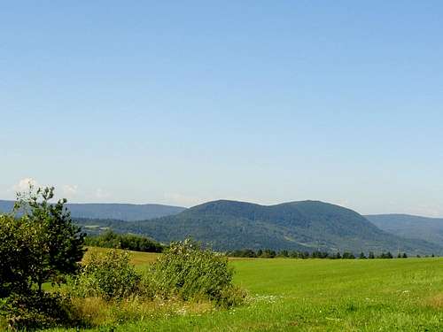 Mount Cergowa    -  view from slope of Mount Przymiarki