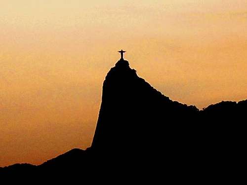 Corcovado at the sunset from...