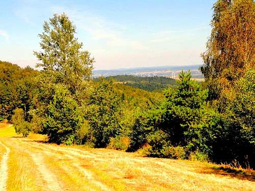 View from slope of Mount Przymiarki