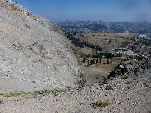 View down to High Camp from Washeshu Peak