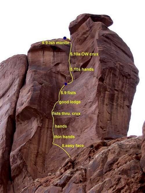  The Right Chimney route on...