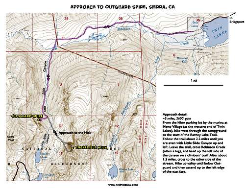 Approach map to Outguard Spire and Incredible Hulk