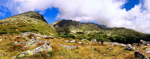 High Tatras panorama, with Kriváň on the far left