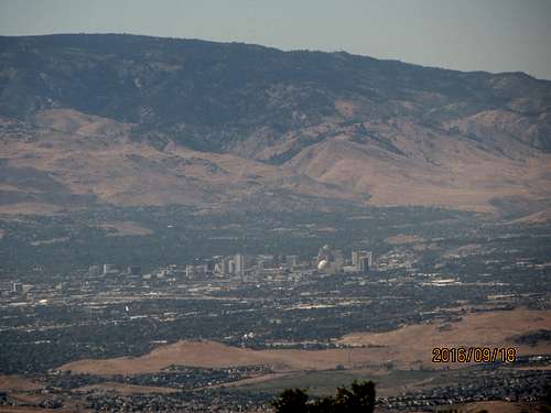 Downtown Reno from Spanish Springs Pk