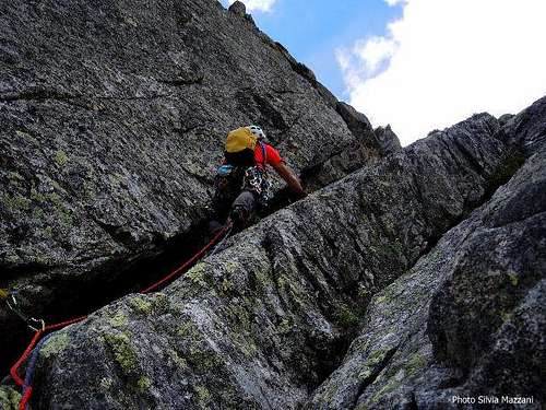 Corno Segnà, starting the dihedral