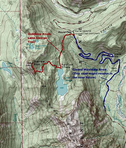 Gobblers Knob Route Map