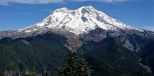Rainier from the summit of Gobblers Knob