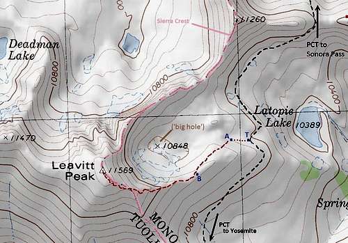Use trail to Leavitt Peak