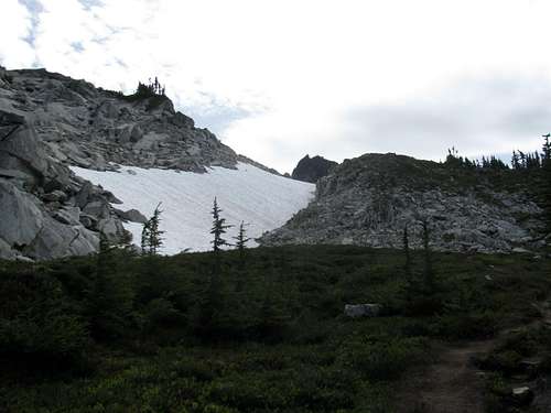 On the Trail to Hidden Lake Peaks