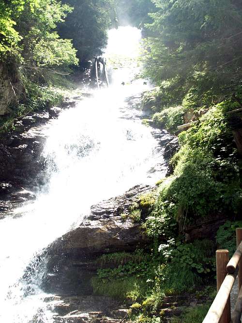 Nomenon Waterfall just above Grand'Eyvia Stream 2016