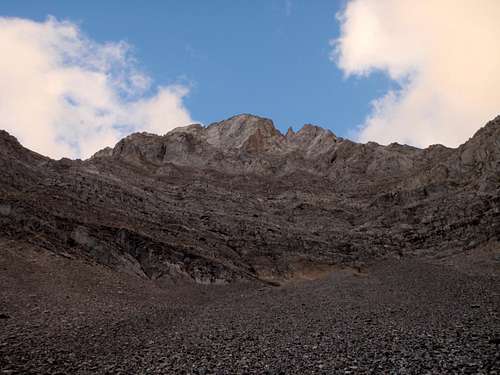 West Face and West Ridge of Mt. Jerram