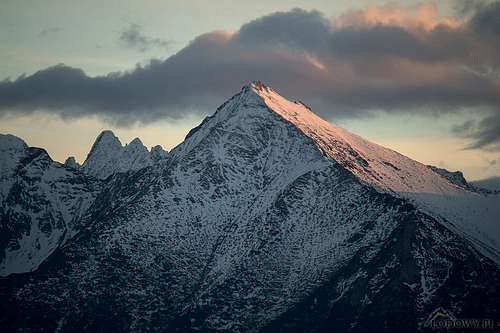 Mount Havran at sunset
