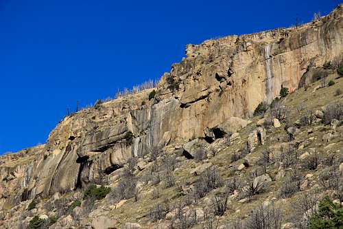 Limestone Cliffs of Sinks Canyon
