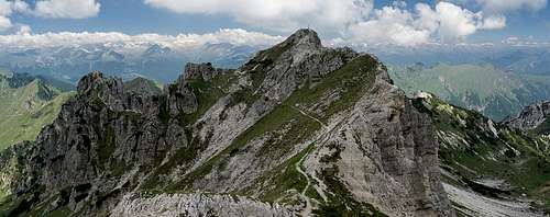Dosso della Torta seen from the neighbouring unnamed summit to the south