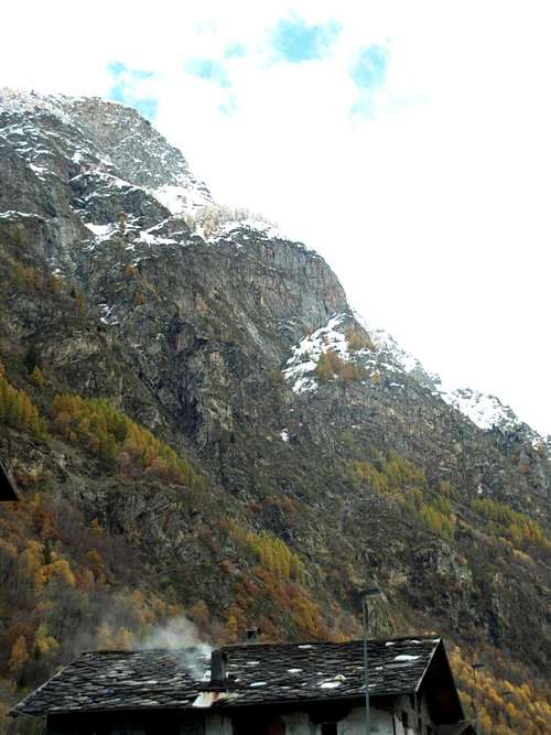 Rocky & steep Cliffs just above Vieyes Village 2016