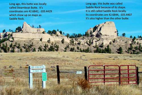 Comparing Steamboat Butte & Saddle Rock