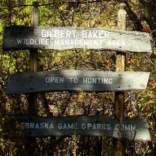Gilbert-Baker Wildlife Area Sign