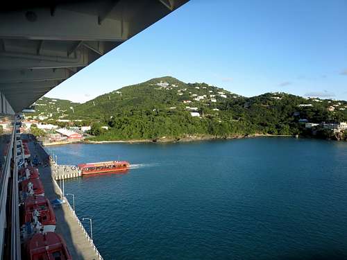 View from cruise ship