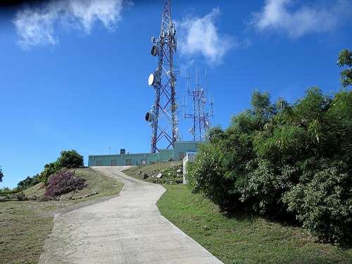 communication towers on summit