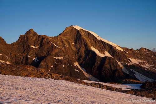 Piz Morteratsch (3754m) Alpenglow