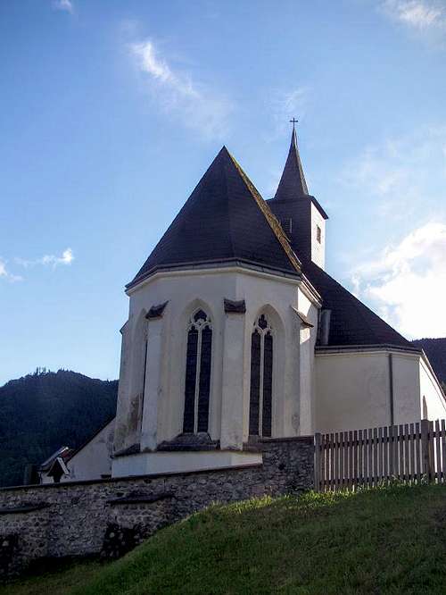 The gothic church of Kleinzell