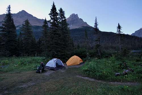 camp at Glenns Lake