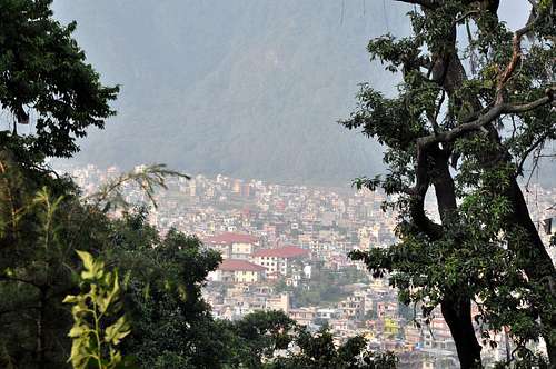 The city from Swayambhunath
