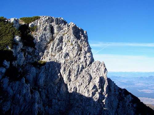 A cliff of Petzen