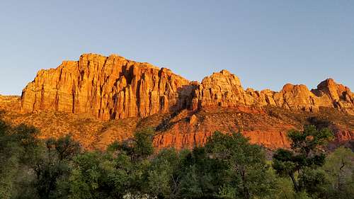 Sunset at Zion NP