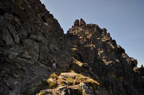 descending the goat trail