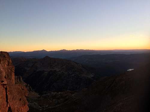 Sunset Near the Summit of Peak C