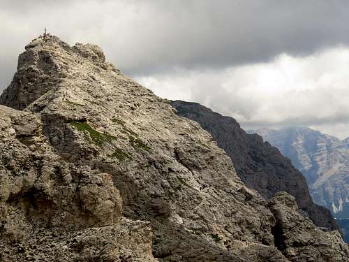 The summit of Gran Cir from Piccolo Cir