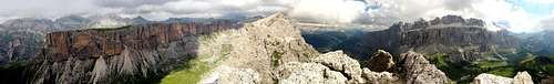 Gran Cir summit panorama