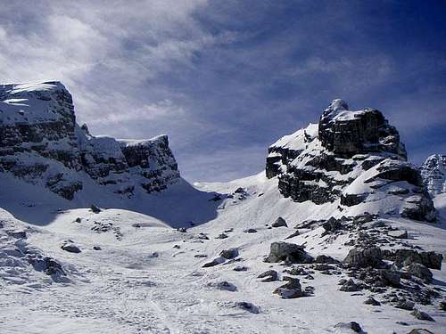 Watzmannkar with ski-ascent...